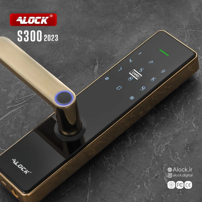 Cover_2023_936838897 قفل اثر انگشتی دیجیتال ALOCK مدل S300 - تصویر 1